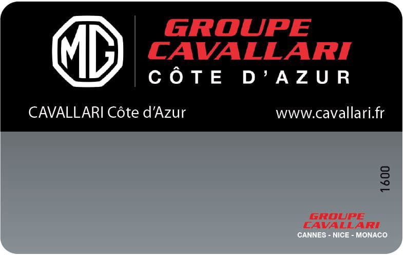 Carte privilège MG Motor